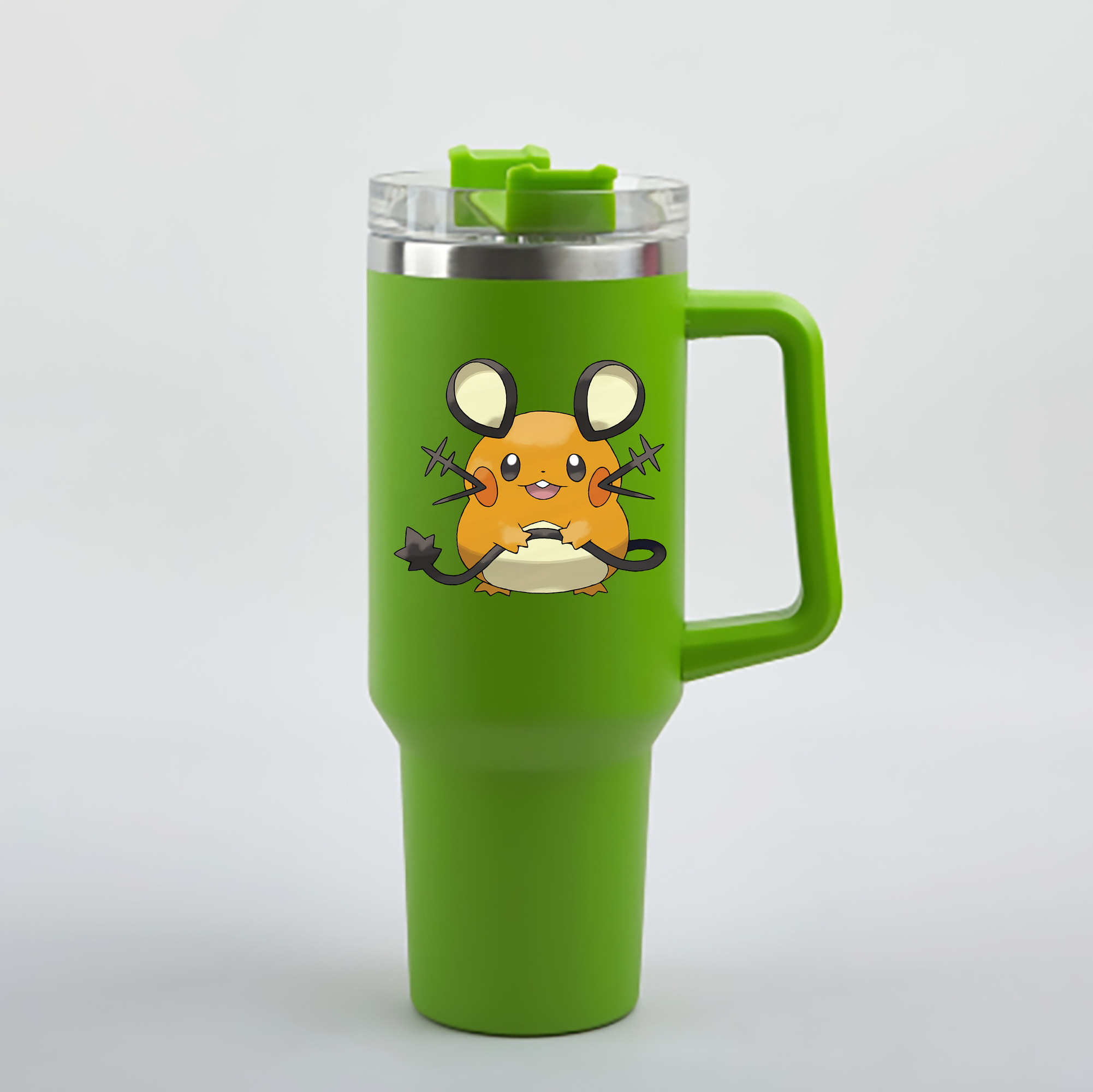 （画像用） ポケットモンスター Pokémon 1200mL車用タンブラー - クリスタルステッカー（プラスチックストロー付き）